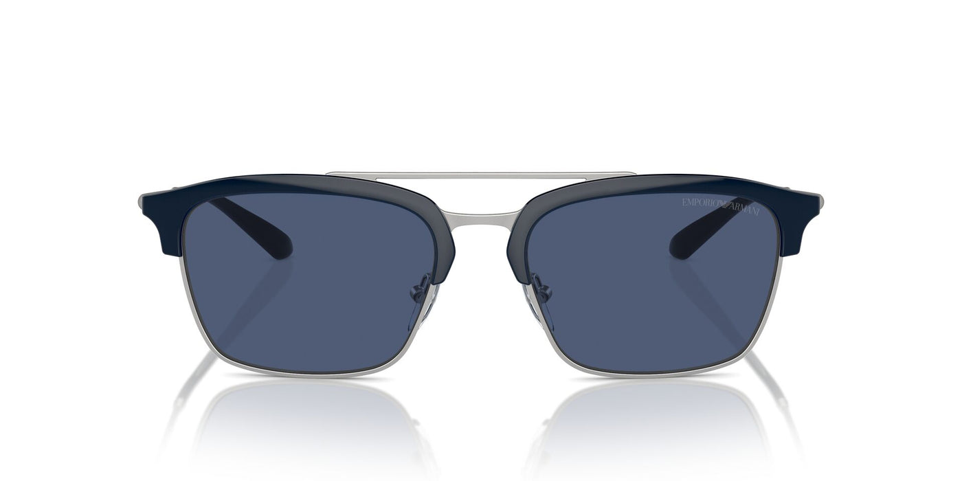 Emporio Armani EA4228 Shiny Blue/Matte Silver/Dark Blue #colour_shiny-blue-matte-silver-dark-blue