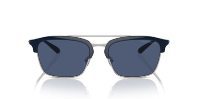 Emporio Armani EA4228 Shiny Blue/Matte Silver/Dark Blue #colour_shiny-blue-matte-silver-dark-blue