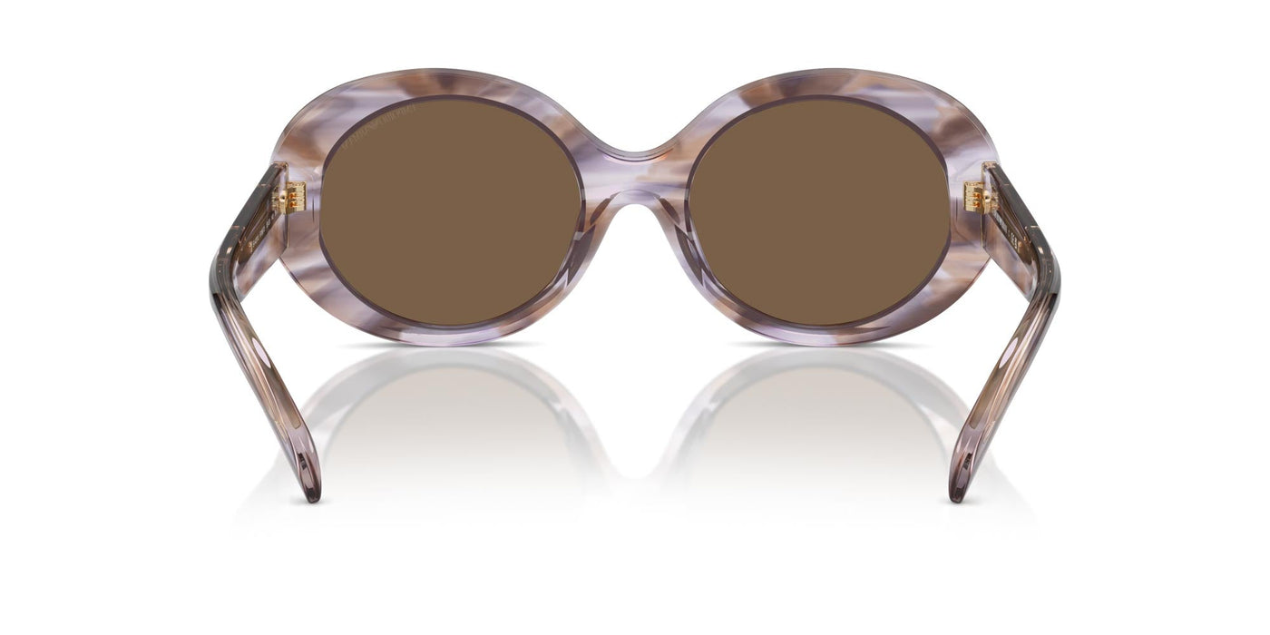 Emporio Armani EA4231U Striped Brown/Dark Brown #colour_striped-brown-dark-brown