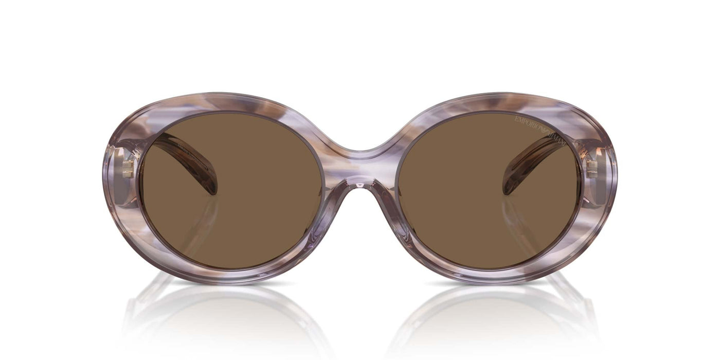 Emporio Armani EA4231U Striped Brown/Dark Brown #colour_striped-brown-dark-brown