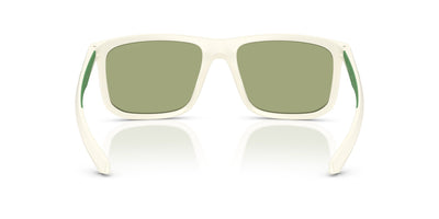 Emporio Armani EA4234U Matte White/Green #colour_matte-white-green