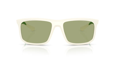 Emporio Armani EA4234U Matte White/Green #colour_matte-white-green