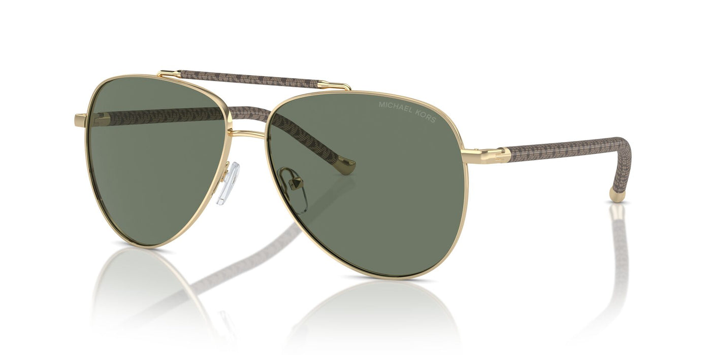 Michael Kors Portugal MK1146 Shiny Light Gold/Green Solid #colour_shiny-light-gold-green-solid