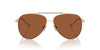 Michael Kors Portugal MK1146 Shiny Light Gold/Brown Solid #colour_shiny-light-gold-brown-solid