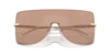 Michael Kors London MK1148 Brown Solid Back Mirror/Brown Black #colour_brown-solid-back-mirror-brown-black