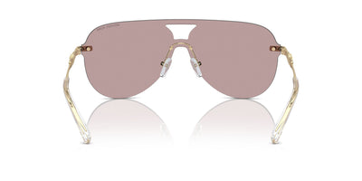 Michael Kors Cyprus MK1149 Pink Solid Back Mirror/Pink Black #colour_pink-solid-back-mirror-pink-black