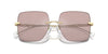 Michael Kors Quebec MK1150 Pink Solid Back Mirror/Pink Black #colour_pink-solid-back-mirror-pink-black