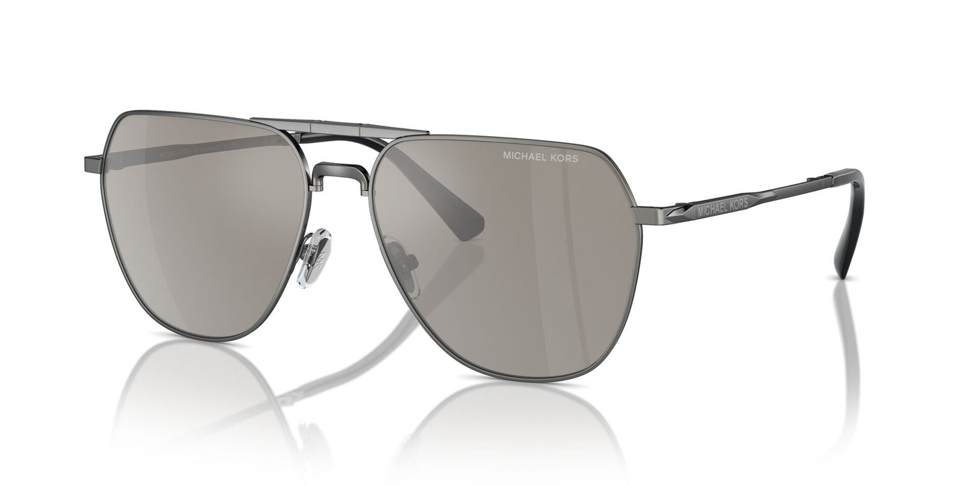 Michael Kors Keswick MK1156 Shiny Gunmetal/Silver Mirror #colour_shiny-gunmetal-silver-mirror