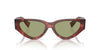 Miu Miu SMU03Z Striped Garnet/Green-Silver Mirror #colour_striped-garnet-green-silver-mirror