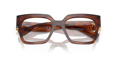 Miu Miu VMU04U Striped Tobacco #colour_striped-tobacco