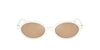 Miu Miu SMU04Z White/Orange Internal Silver Mirror #colour_white-orange-internal-silver-mirror