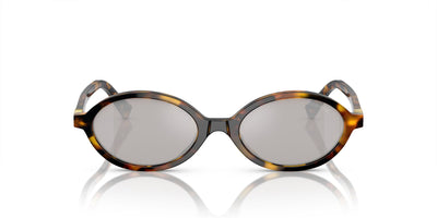 Miu Miu SMU04Z Honey Havana/Light Grey Silver Mirror #colour_honey-havana-light-grey-silver-mirror