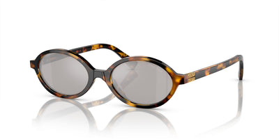 Miu Miu SMU04Z Honey Havana/Light Grey Silver Mirror #colour_honey-havana-light-grey-silver-mirror