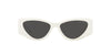 Miu Miu SMU06Y White/Dark Grey #colour_white-dark-grey