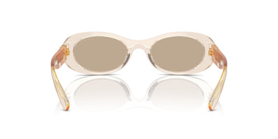 Miu Miu SMU06Z Sand Transparent/Dark Brown #colour_sand-transparent-dark-brown