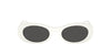 Miu Miu SMU06Z White Ivory/Dark Grey #colour_white-ivory-dark-grey