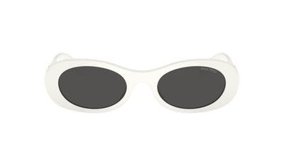 Miu Miu SMU06Z White Ivory/Dark Grey #colour_white-ivory-dark-grey