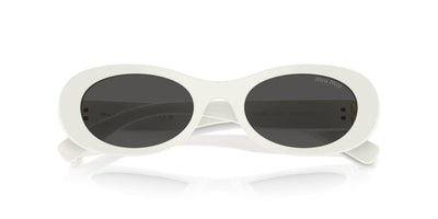 Miu Miu SMU06Z White Ivory/Dark Grey #colour_white-ivory-dark-grey