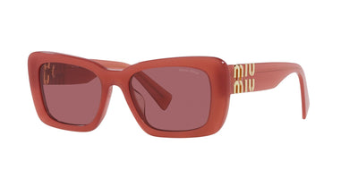 Miu Miu SMU07Y Cognac Opal/Dark Violet #colour_cognac-opal-dark-violet