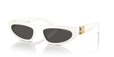 Miu Miu SMU07Z White Ivory/Dark Grey #colour_white-ivory-dark-grey