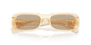 Miu Miu SMU08Z Sand Transparent/Dark Brown #colour_sand-transparent-dark-brown