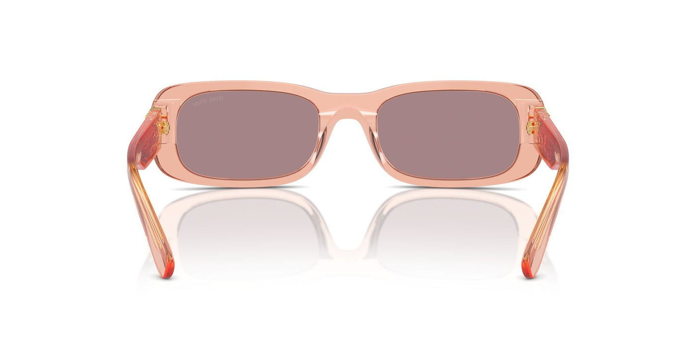 Miu Miu SMU08Z Noisette Transparent/Light Purple Brown #colour_noisette-transparent-light-purple-brown