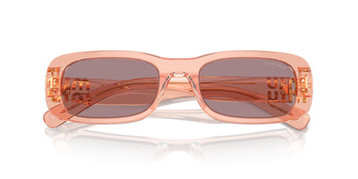 Miu Miu SMU08Z Noisette Transparent/Light Purple Brown #colour_noisette-transparent-light-purple-brown