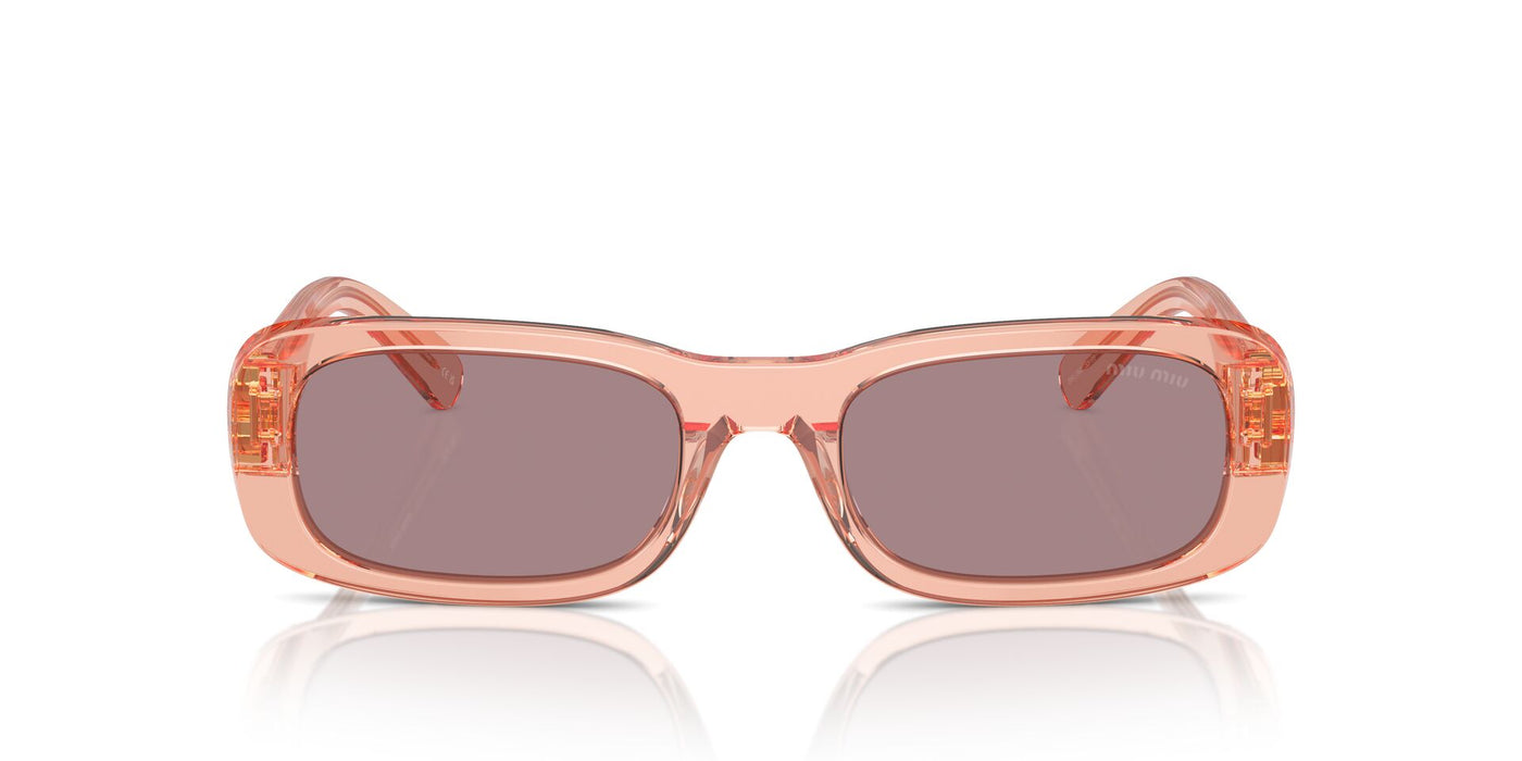 Miu Miu SMU08Z Noisette Transparent/Light Purple Brown #colour_noisette-transparent-light-purple-brown