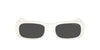 Miu Miu SMU08Z White Ivory/Dark Grey #colour_white-ivory-dark-grey