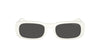 Miu Miu SMU08Z White Ivory/Dark Grey #colour_white-ivory-dark-grey