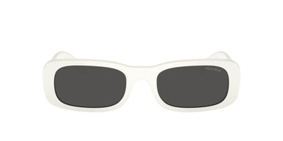 Miu Miu SMU08Z White Ivory/Dark Grey #colour_white-ivory-dark-grey