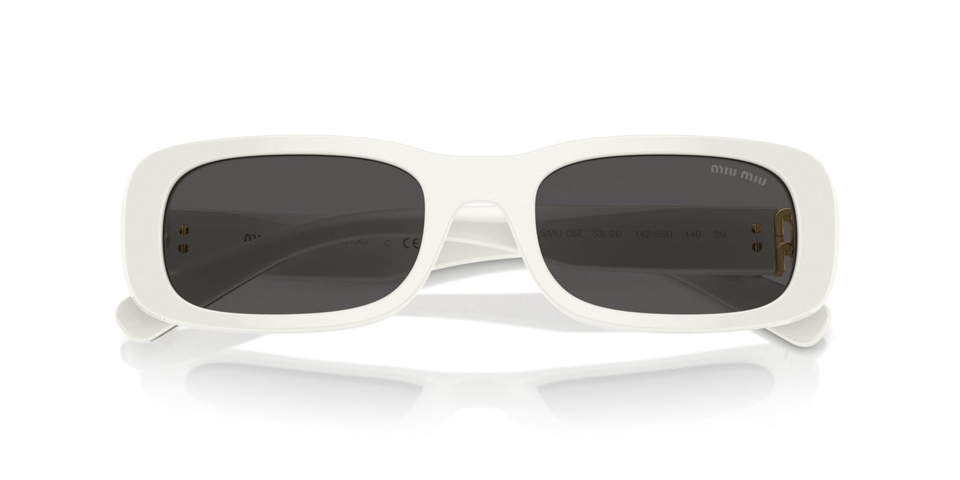 Miu Miu SMU08Z White Ivory/Dark Grey #colour_white-ivory-dark-grey