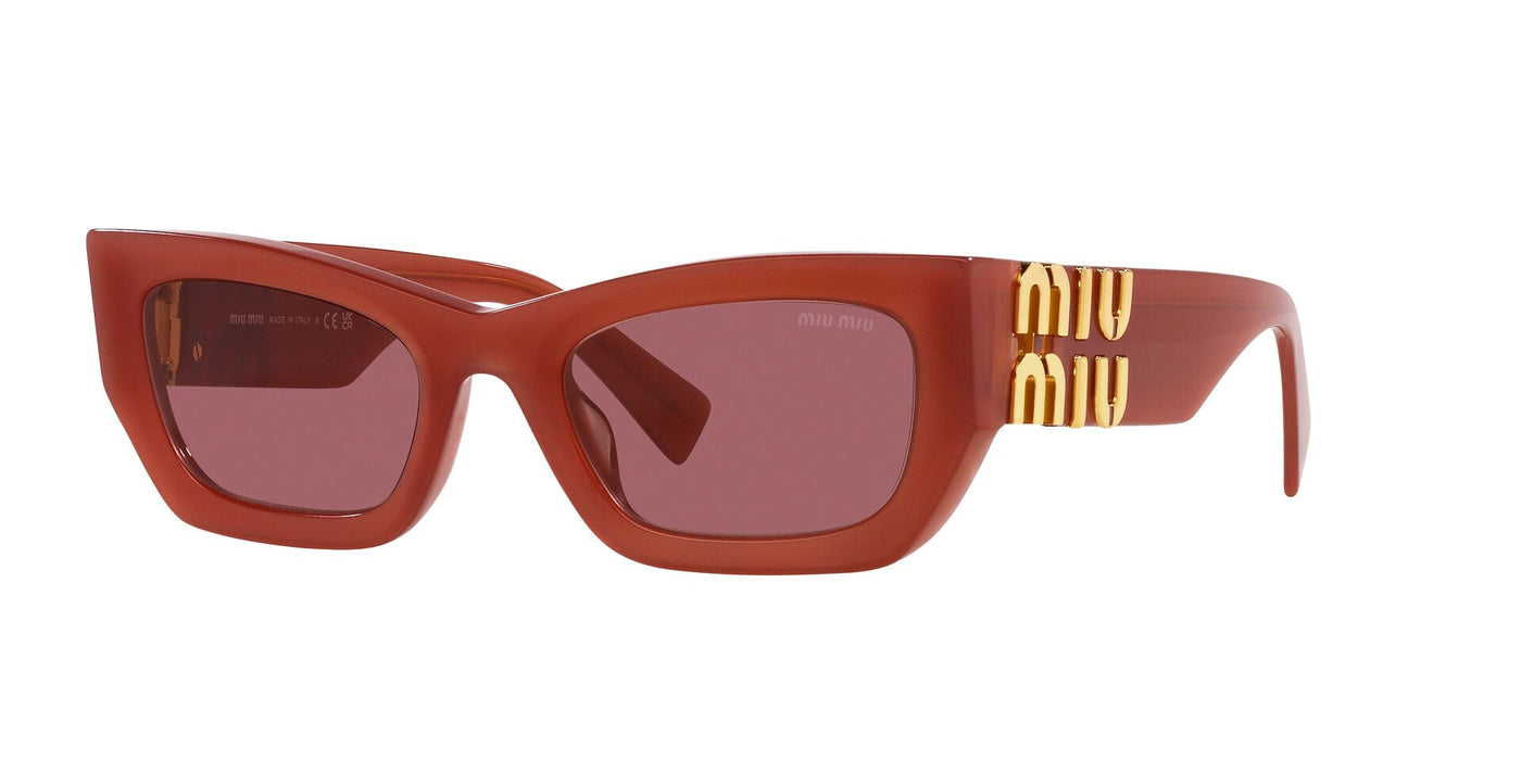 Miu Miu SMU09W Cognac Opal/Dark Violet #colour_cognac-opal-dark-violet