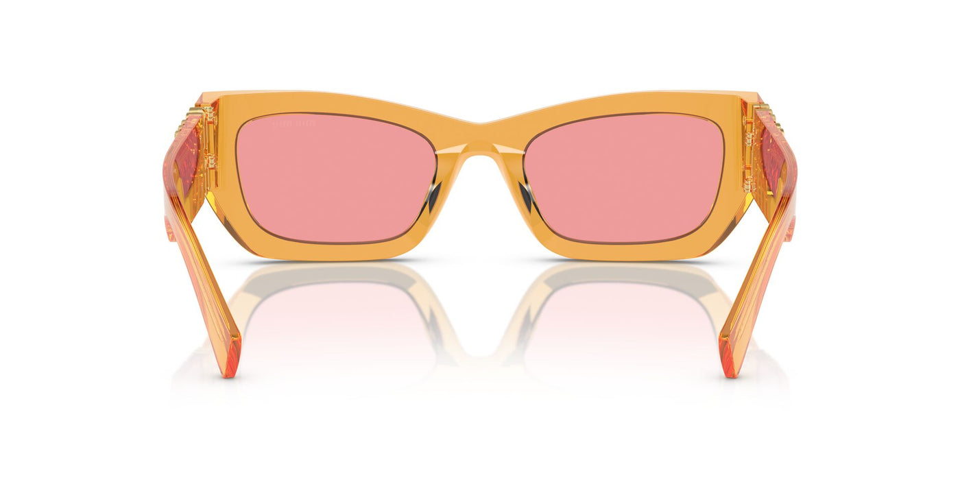 Miu Miu SMU09W Orange Transparent/Pink #colour_orange-transparent-pink