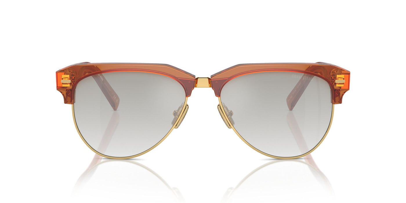Miu Miu SMU09Z Caramel/Clear Silver Gradient #colour_caramel-clear-silver-gradient