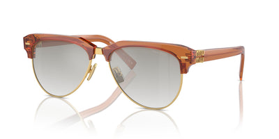 Miu Miu SMU09Z Caramel/Clear Silver Gradient #colour_caramel-clear-silver-gradient