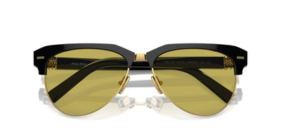 Miu Miu SMU09Z Black/Olive Green #colour_black-olive-green