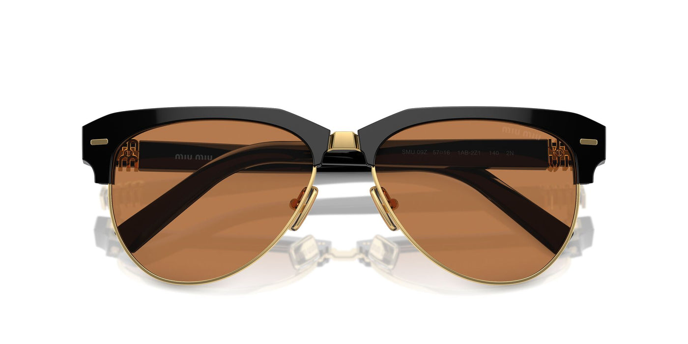 Miu Miu SMU09Z Black/Brown #colour_black-brown