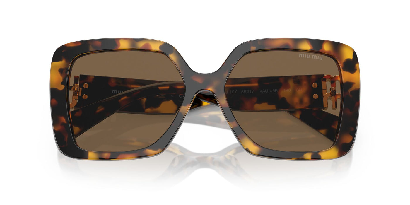 Miu Miu SMU10Y Honey Havana/Dark Brown #colour_honey-havana-dark-brown