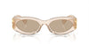 Miu Miu SMU11W Sand Transparent/Dark Brown #colour_sand-transparent-dark-brown