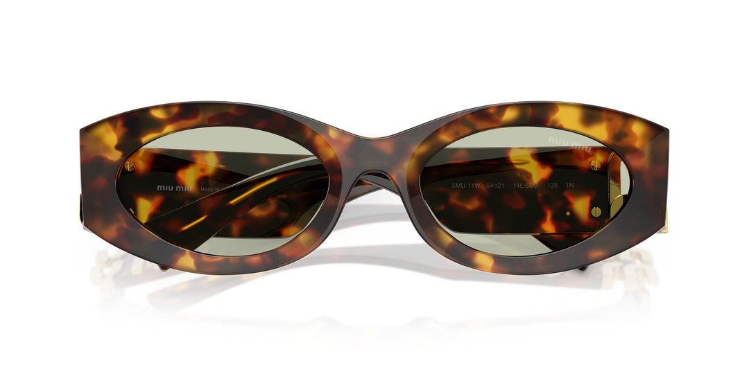 Miu Miu SMU11W Oval Sunglasses | Fashion Eyewear US