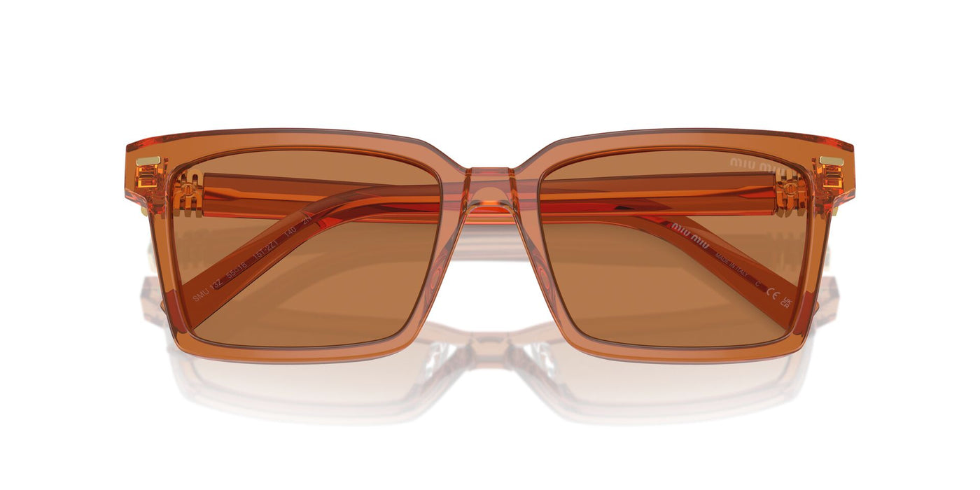 Miu Miu SMU13Z Caramel Trasparent/Brown #colour_caramel-trasparent-brown