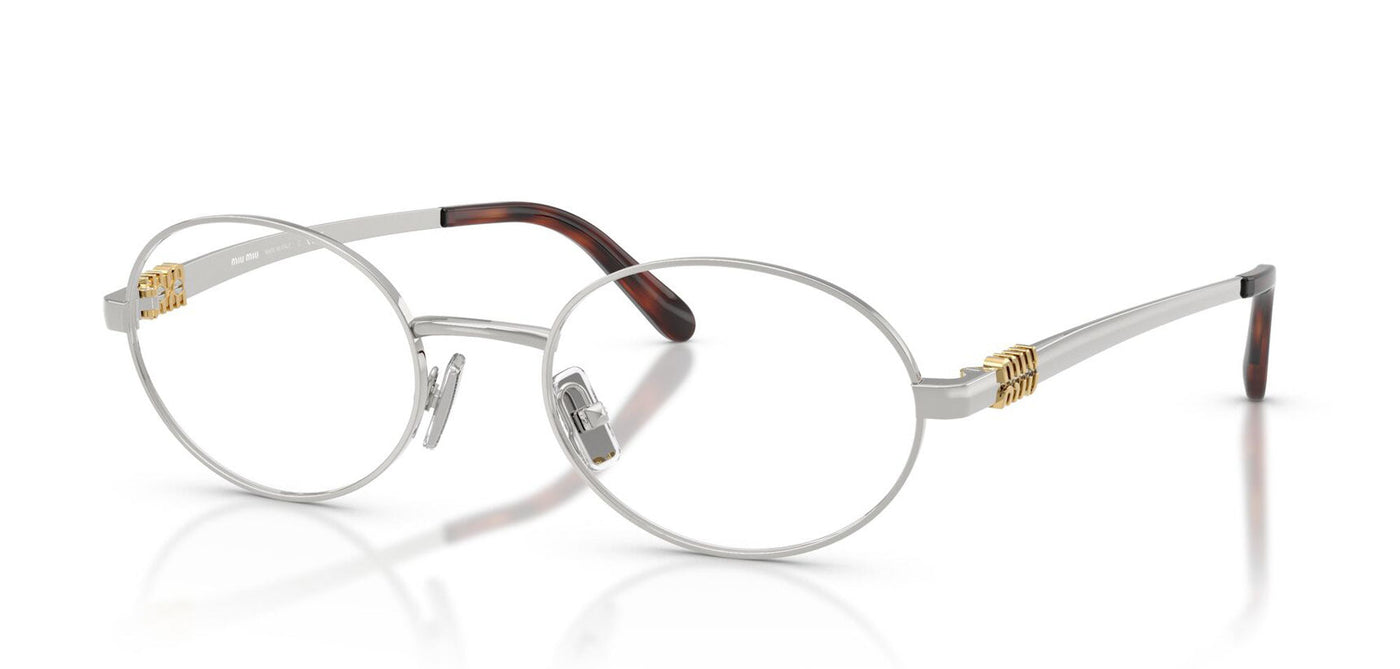 Miu Miu VMU50Z Oval Glasses | Fashion Eyewear