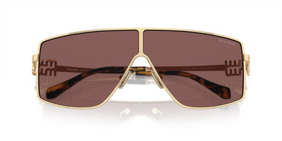 Miu Miu SMU51Z Pale Gold/Brown Silver Internal Violet Mirror #colour_pale-gold-brown-silver-internal-violet-mirror