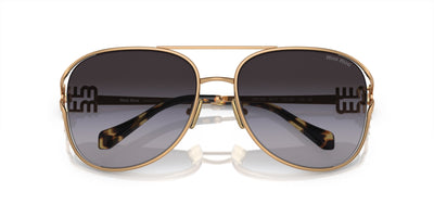 Miu Miu SMU52Z Antique Gold/Grey Gradient #colour_antique-gold-grey-gradient