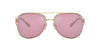 Miu Miu SMU52Z Pale Gold/Dark Pink Internal Silver Mirror #colour_pale-gold-dark-pink-internal-silver-mirror