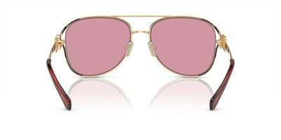 Miu Miu SMU52Z Pale Gold/Dark Pink Internal Silver Mirror #colour_pale-gold-dark-pink-internal-silver-mirror