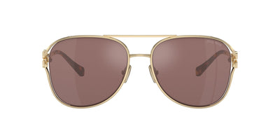 Miu Miu SMU52Z Pale Gold/Brown Silver Internal Violet Mirror #colour_pale-gold-brown-silver-internal-violet-mirror
