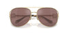 Miu Miu SMU52Z Pale Gold/Brown Silver Internal Violet Mirror #colour_pale-gold-brown-silver-internal-violet-mirror