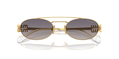 Miu Miu SMU54Z Gold/Grey Gradient Mirror #colour_gold-grey-gradient-mirror